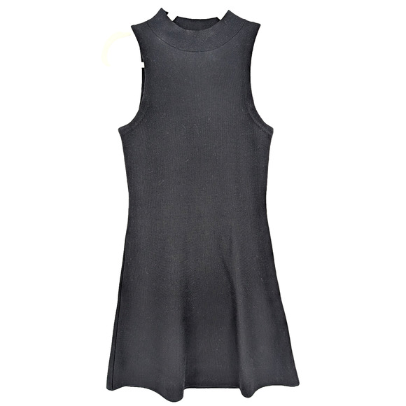 Theory Ineeta Black Classic Milano Knit Wool High Neck Dress Minimalist Small - Picture 4 of 11